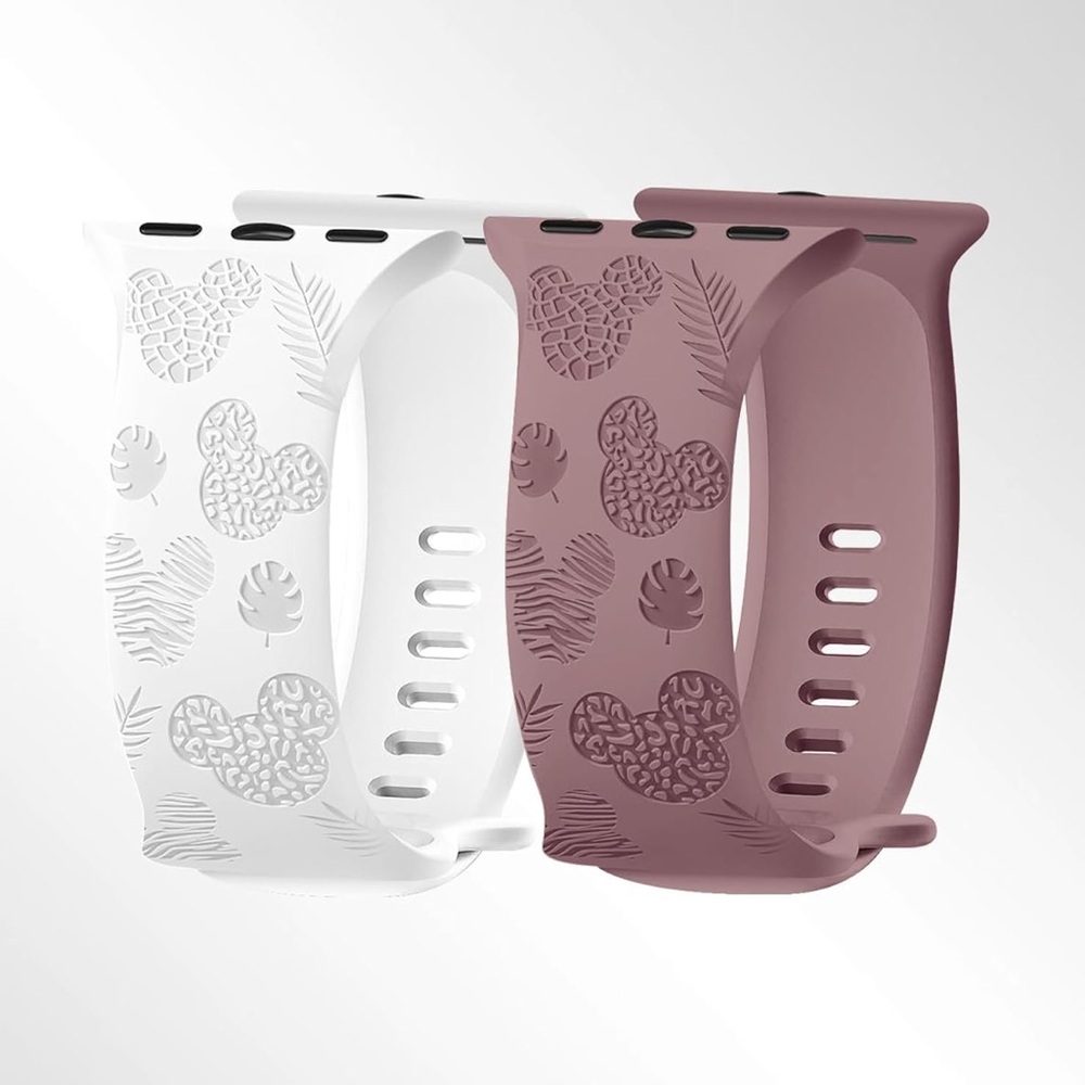 ⌚🐭 Mickey Mouse Inspired Apple Watch Band 42mm | White & Purple | NWT